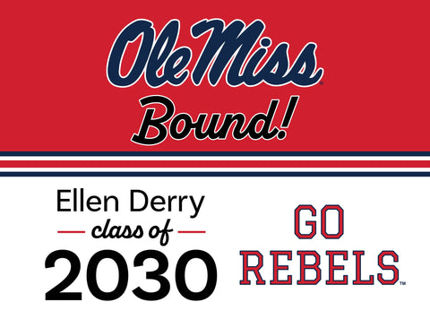 Mississippi College Bound Custom Yardsy Sign yard sign