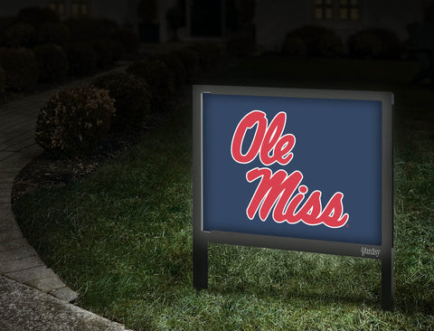 Mississippi Ole Miss Navy Yardsy Sign