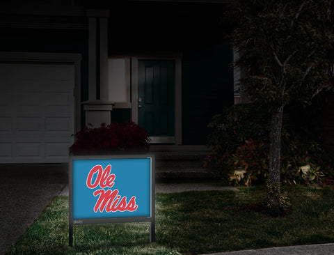 Mississippi Ole Miss Powder Blue Yardsy Sign