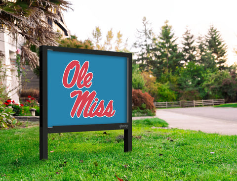 Mississippi Ole Miss Powder Blue Yardsy Sign