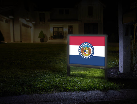 Missouri Flag Yardsy Sign Mailbox
