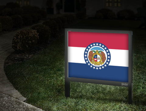 Missouri Flag Yardsy Sign Walkway