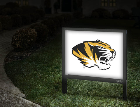 Missouri Tiger Mascot White Yardsy Sign