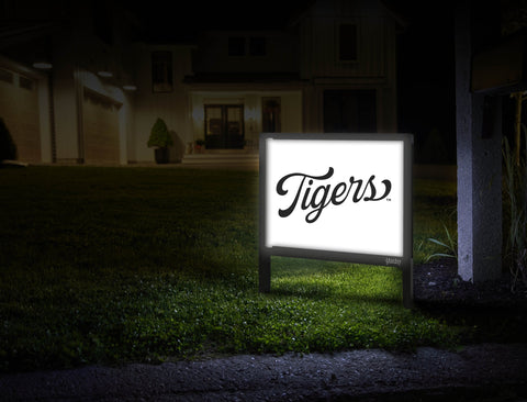 Missouri Tigers Script Mark White Yardsy Sign