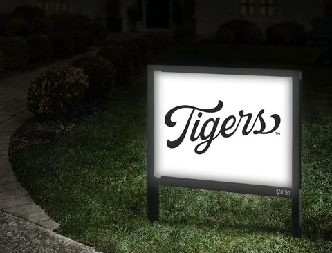 Missouri Tigers Script Mark White Yardsy Sign
