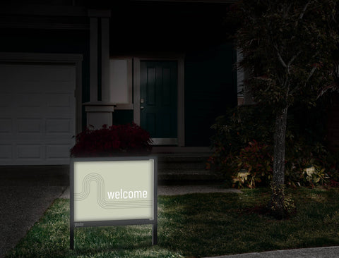 Modern Welcome Yardsy Sign Front Door