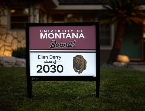 Montana College Bound Custom Yardsy Sign yard sign
