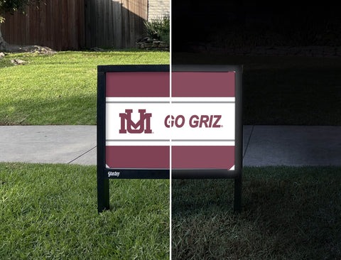 Montana Go Griz Maroon Yardsy Sign yard sign