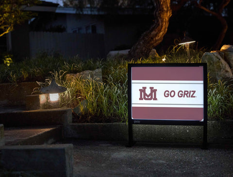 Montana Go Griz Maroon Yardsy Sign yard sign