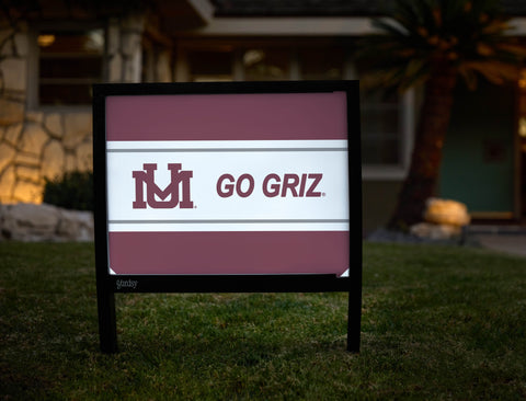 Montana Go Griz Maroon Yardsy Sign yard sign