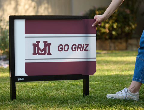 Montana Go Griz Maroon Yardsy Sign yard sign