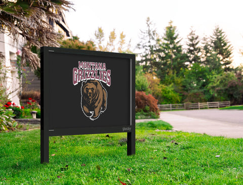 Montana Grizzlies Bear Black Yardsy Sign