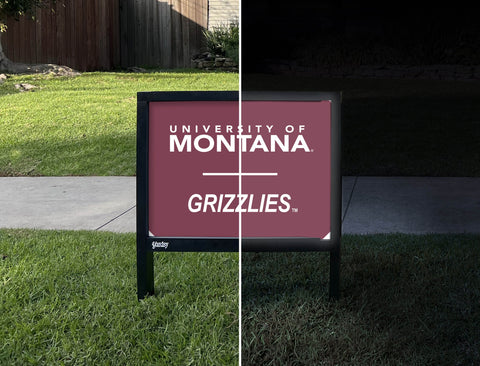 Montana Grizzlies Maroon Yardsy Sign yard sign