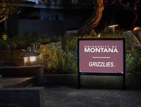 Montana Grizzlies Maroon Yardsy Sign yard sign