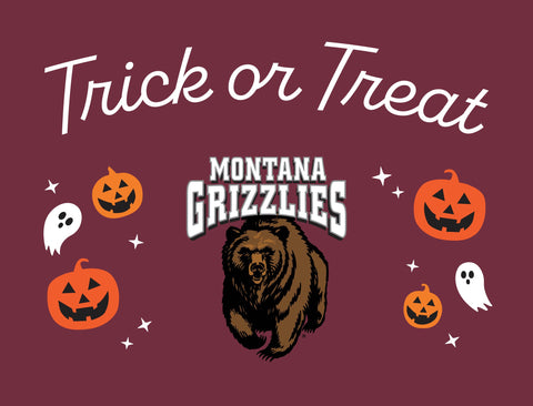Montana Halloween Trick Or Treat Yardsy Sign yard sign
