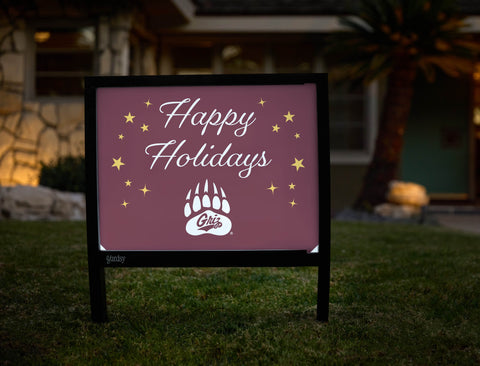 Montana Happy Holidays Yardsy Sign yard sign
