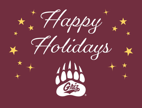 Montana Happy Holidays Yardsy Sign yard sign