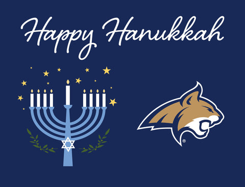 Montana State Happy Hanukkah Yardsy Sign yard sign