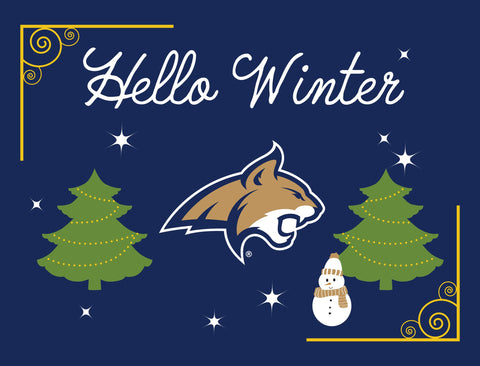 Montana State Hello Winter Yardsy Sign yard sign