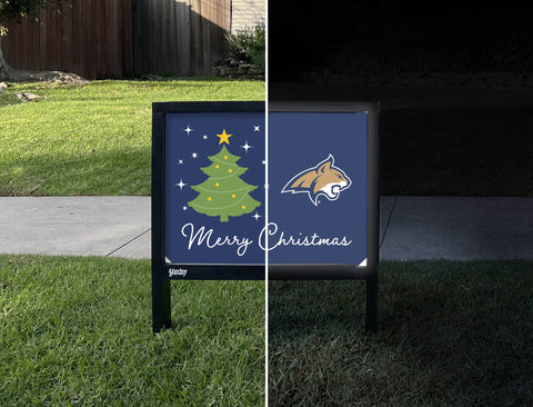 Montana State Merry Christmas Yardsy Sign yard sign