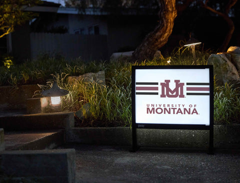 Montana Um White Yardsy Sign yard sign