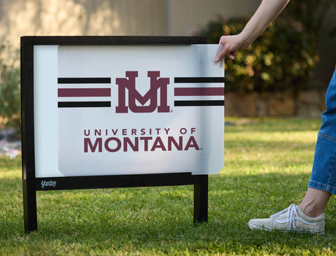 Montana Um White Yardsy Sign yard sign