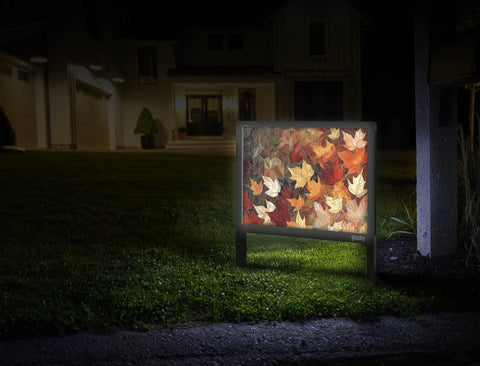 Mosaic Style Leaves Mailbox