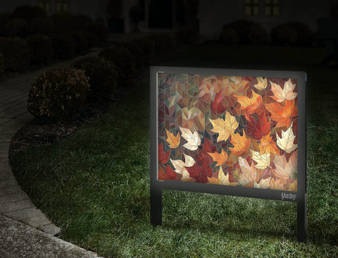 Mosaic Style Leaves Walkway