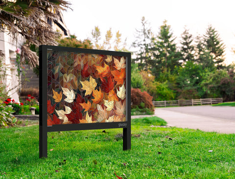 Mosaic Style Leaves Yard