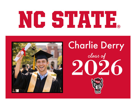 Nc State Graduate Custom Yardsy Sign yard sign