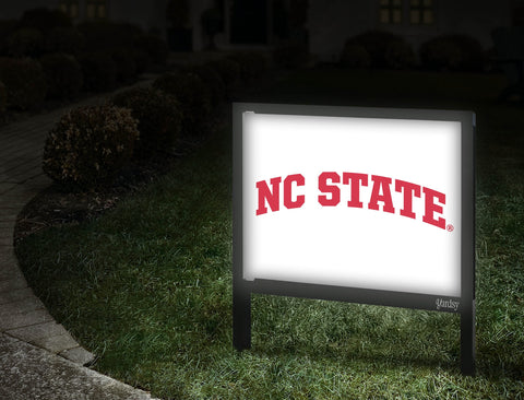 NC State White Yardsy Sign