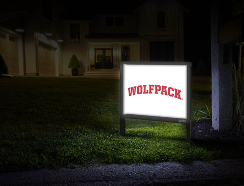 NC State Wolfpack White Yardsy Sign