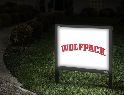 NC State Wolfpack White Yardsy Sign