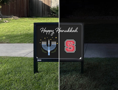 NCS Happy Hanukkah Yardsy Sign yard sign