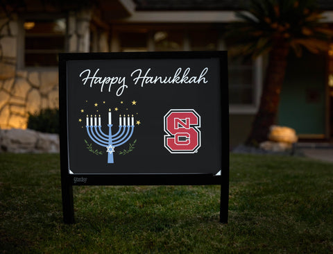 NCS Happy Hanukkah Yardsy Sign yard sign