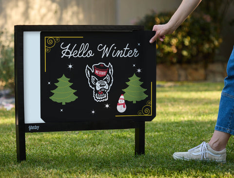 NCS Hello Winter Yardsy Sign yard sign
