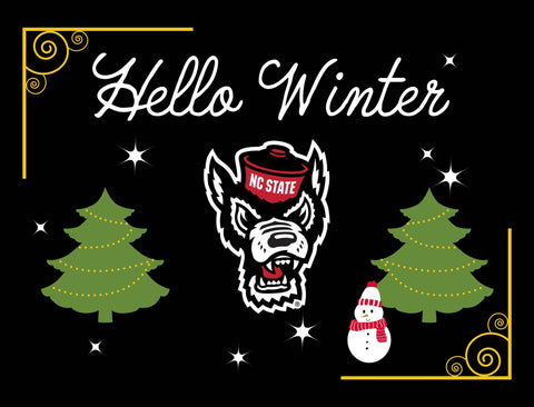 NCS Hello Winter Yardsy Sign yard sign
