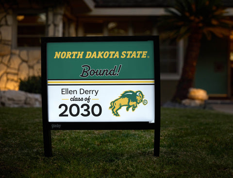 Ndsu College Bound Custom Yardsy Sign yard sign
