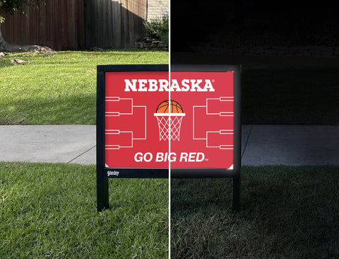 Nebraska Basketball Yardsy Sign yard sign
