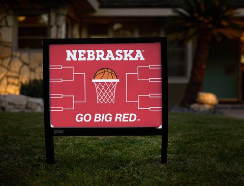 Nebraska Basketball Yardsy Sign yard sign