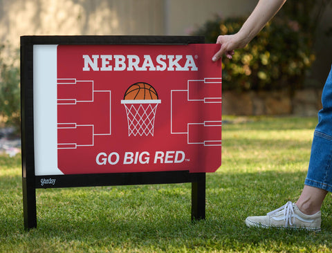Nebraska Basketball Yardsy Sign yard sign