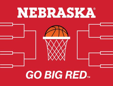 Nebraska Basketball Yardsy Sign yard sign