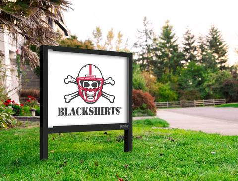 Nebraska Blackshirts White Yardsy Sign
