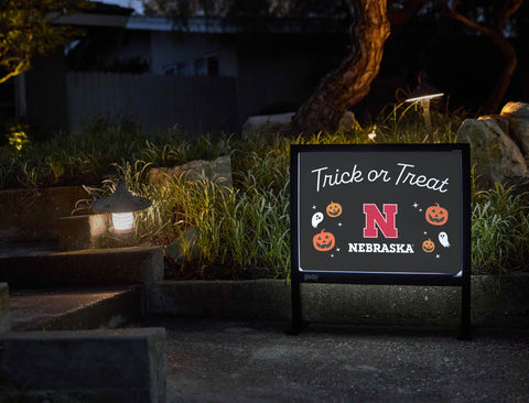 Nebraska Halloween Trick Or Treat Yardsy Sign yard sign