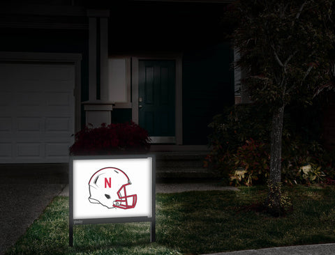 Nebraska Helmet White Front Door