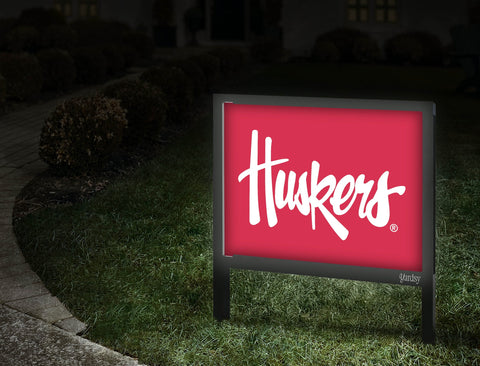 Nebraska Huskers Red Yardsy Sign