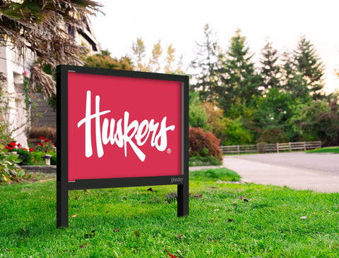 Nebraska Huskers Red Yardsy Sign