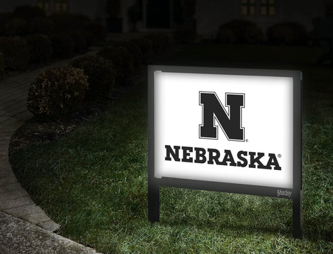 Nebraska N Black Mark White Walkway