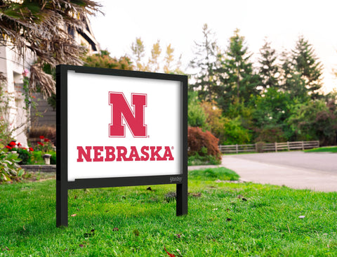 Nebraska N Mark White Yardsy Sign