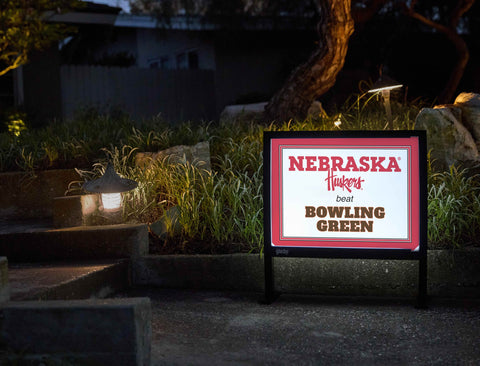 Nebraska V Bowling Green Yardsy Sign yard sign